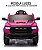Mini Carro Elétrico Infantil 12v Dodge Ram 1500 Rosa Com Som, Luzes Led, Controle Remoto E Funções De Velocidade - Imagem 3