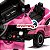 Mini Carro Elétrico Infantil 12v Dodge Ram 1500 Rosa Com Som, Luzes Led, Controle Remoto E Funções De Velocidade - Imagem 9