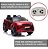 Mini Carro 12v Range Rover Evoque Infantil Vermelho Com Controle, Led, Som, Rádio Fm, Usb, Mp3 E Partida Com Chave - Imagem 3