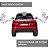 Mini Carro 12v Range Rover Evoque Infantil Vermelho Com Controle, Led, Som, Rádio Fm, Usb, Mp3 E Partida Com Chave - Imagem 4