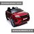 Mini Carro 12v Range Rover Evoque Infantil Vermelho Com Controle, Led, Som, Rádio Fm, Usb, Mp3 E Partida Com Chave - Imagem 7