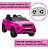 Mini Carro 12v Range Rover Evoque Infantil Rosa Com Controle, Led, Som, Rádio Fm, Usb, Mp3 E Partida Com Chave - Imagem 5