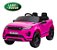 Mini Carro 12v Range Rover Evoque Infantil Rosa Com Controle, Led, Som, Rádio Fm, Usb, Mp3 E Partida Com Chave - Imagem 1