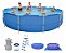Piscina 16925l Estruturada Com Filtro Capa Forro E Escada Pacote Completo Para Uso Familiar Com Alta Durabilidade - Imagem 1