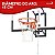 Tabela De Basquete Com Aro Rede Completa Vidro Temperado E Ajuste De Altura Perfeita Para Quintais Garagens E Treinos - Imagem 4