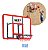 Tabela De Basquete 120x80cm Com Aro E Rede Completa Estrutura Resistente Ideal Para Treinos E Diversão Em Áreas Externas - Imagem 1