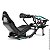 Simulador De Corrida Cockpit FX1 Estação Simples Suporte p/Volante e Pedais com Banco Suporta até 140kg Preto/Verde - Imagem 6