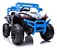 Carrinho Infantil Utv 12v Azul Com Controle Luzes Som Usb E Balanço Diversão Segura Para Crianças De 3 Anos - Imagem 3