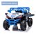 Carrinho Infantil Utv 12v Azul Com Controle Luzes Som Usb E Balanço Diversão Segura Para Crianças De 3 Anos - Imagem 6