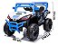 Carrinho Infantil Utv 12v Azul Com Controle Luzes Som Usb E Balanço Diversão Segura Para Crianças De 3 Anos - Imagem 2