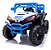 Carrinho Infantil Utv 12v Azul Com Controle Luzes Som Usb E Balanço Diversão Segura Para Crianças De 3 Anos - Imagem 5