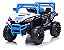 Carrinho Infantil Utv 12v Azul Com Controle Luzes Som Usb E Balanço Diversão Segura Para Crianças De 3 Anos - Imagem 1