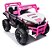 Carrinho Infantil Utv 12v Rosa Com Controle Luzes Som Usb E Balanço Diversão Segura Para Crianças De 3 Anos - Imagem 3