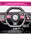 Carrinho Infantil Utv 12v Rosa Com Controle Luzes Som Usb E Balanço Diversão Segura Para Crianças De 3 Anos - Imagem 7