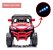 Carrinho Infantil Utv 12v Vermelho Com Controle Luzes Som Usb E Balanço Diversão Segura Para Crianças De 3 Anos - Imagem 3