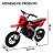Mini Moto Elétrica Infantil 24v Vermelha Com Luz Som E Bateria Recarregável Experiência Realista Para Pequenos Pilotos - Imagem 2