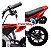 Mini Moto Elétrica Infantil 24v Vermelha Com Luz Som E Bateria Recarregável Experiência Realista Para Pequenos Pilotos - Imagem 6