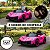 Mini Carro Infantil 6v Rosa Elétrico Com Luz Música Usb Realismo E Diversão Garantida Para Pequenos Motoristas - Imagem 3