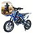 Mini Moto 49cc Azul Cross Infantil Com Partida Elétrica Freio A Disco E Estilo Radical Ideal Para Aventura Extrema - Imagem 1