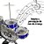 Bateria Infantil Musical Azul Com Banquinho Completa Estimula Coordenação Motora Criatividade E Ritmo Musical - Imagem 4