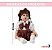 Boneca Vinil Infantil 54cm Corpo Articulado Com Acabamento Realista Visual Delicado E Roupa Elegante - Imagem 2