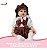 Boneca Vinil Infantil 54cm Corpo Articulado Com Acabamento Realista Visual Delicado E Roupa Elegante - Imagem 8