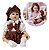Boneca Vinil Infantil 54cm Corpo Articulado Com Acabamento Realista Visual Delicado E Roupa Elegante - Imagem 1