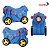 Mala Infantil Carrinho Viagem 2 Em 1 Azul Importway Pode Sentar E Ser Puxada Ideal Para Viagens Mais Divertidas - Imagem 9