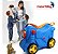 Mala Infantil Carrinho Viagem 2 Em 1 Azul Importway Pode Sentar E Ser Puxada Ideal Para Viagens Mais Divertidas - Imagem 10