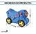Mala Infantil Carrinho Viagem 2 Em 1 Azul Importway Pode Sentar E Ser Puxada Ideal Para Viagens Mais Divertidas - Imagem 2