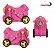 Mala Infantil Carrinho Viagem 2 Em 1 Rosa Importway Pode Sentar E Ser Puxada Ideal Para Viagens Mais Divertidas - Imagem 9