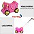 Mala Infantil Carrinho Viagem 2 Em 1 Rosa Importway Pode Sentar E Ser Puxada Ideal Para Viagens Mais Divertidas - Imagem 5