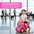 Mala Infantil Carrinho Viagem 2 Em 1 Rosa Importway Pode Sentar E Ser Puxada Ideal Para Viagens Mais Divertidas - Imagem 8