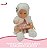 Boneca Vinil Reborn 31cm Infantil Corpo Articulado Com Kit Dormir Completo Manta, Mamadeira, Chupeta E Lenços - Imagem 8