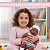 Boneca Vinil Reborn 31cm Infantil Corpo Articulado Com Kit Lanchinho Ideal Para Brincadeiras De Alimentação E Cuidado - Imagem 3