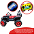 Mini Carrinho UTV Quadriciclo Elétrico Infantil 12V com Controle e 2 Lugares Remoto Luz Som Usb Mp3 Vermelho - Importway - Imagem 9