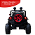 Mini Carrinho UTV Quadriciclo Elétrico Infantil 12V com Controle e 2 Lugares Remoto Luz Som Usb Mp3 Vermelho - Importway - Imagem 2