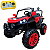 Mini Carrinho UTV Quadriciclo Elétrico Infantil 12V com Controle e 2 Lugares Remoto Luz Som Usb Mp3 Vermelho - Importway - Imagem 1