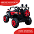 Mini Carrinho UTV Quadriciclo Elétrico Infantil 12V com Controle e 2 Lugares Remoto Luz Som Usb Mp3 Vermelho - Importway - Imagem 3