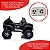 Mini Carro Elétrico Infantil Criança UTV Quadriciclo Mercedes Unimog 2 Lugares Com Controle Remoto Luz Som Usb Mp3 - Imagem 3