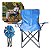 Cadeira De Camping Com Apoio De Braço E Porta Copos Azul Ideal Para Praia Camping Pescaria E Lazer - Imagem 1
