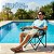 Cadeira De Camping Com Apoio De Braço E Porta Copos Preta Ideal Para Praia Camping Pescaria E Lazer - Imagem 7