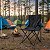Cadeira De Camping Com Apoio De Braço E Porta Copos Preta Ideal Para Praia Camping Pescaria E Lazer - Imagem 5