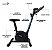 Bicicleta Ergométrica Vertical Ajustável Até 120kg Ideal Para Exercícios De Baixo Impacto E Uso Diário - Imagem 3