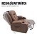 Poltrona Reclinável Eleva Levanta Caramelo Com Massagem E Aquecimento Ideal Para Relaxamento Total Em Casa - Imagem 5