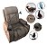 Poltrona Reclinável Suede Com Massagem Aquecimento E Suporte Celular Ideal Para Relaxar Em Casa - Imagem 1