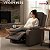Poltrona Reclinável Suede Com Massagem Aquecimento E Suporte Celular Ideal Para Relaxar Em Casa - Imagem 10