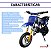 Mini Moto Azul Dirt 49cc Gasolina Com Partida Manual Freios A Disco E Design Esportivo Para Diversão Radical - Imagem 9