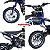 Mini Moto Gasolina Dirt 49cc Partida Elétrica Azul Ideal Para Aventura Off Road E Jovens Pilotos Iniciantes - Imagem 8