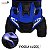 Mini Quadriciclo Elétrico 6V Infantil Com Empurrador Cobertura E Bateria Recarregável Azul Ou Rosa Proteção Solar - Imagem 3